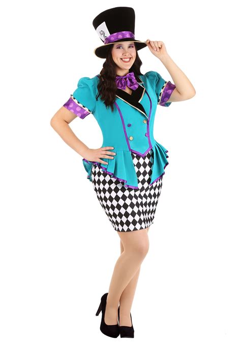 Plus Size Marvelously Mad Hatter Costume