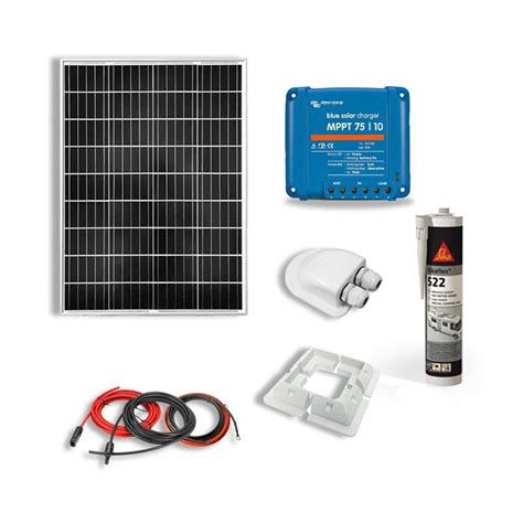 Kit Solaire 100W 12V Camping Car Caravane Bateau Mppt VICTRON ENERGY