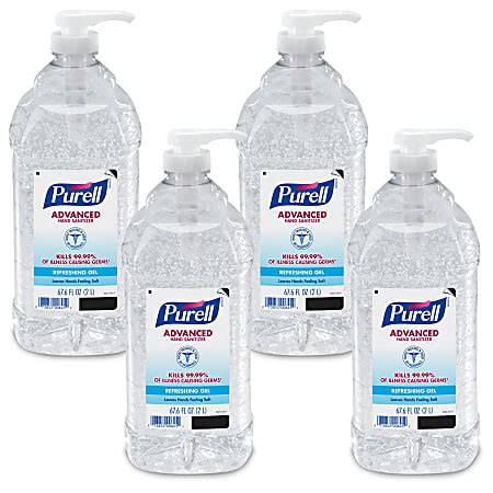 Purell Economy Size Pump Hand Sanitizer Oz Fragrance Free Carton