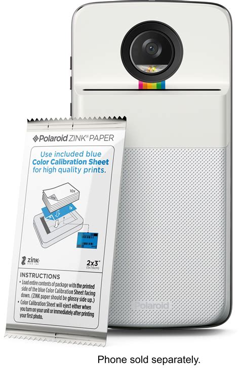 Best Buy: Motorola Moto Mods Polaroid Insta-Share Printer White PG38C02062