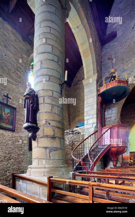 Interior Of The Collegiate Church Town Of Rochefort En Terre