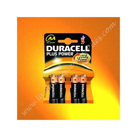 Pile Alcaline Lr Aa Duracell Plus Power Blister De Piles