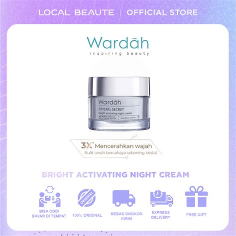 Jual Local Beaute Wardah Crystal Secret Bright Activating Night Cream