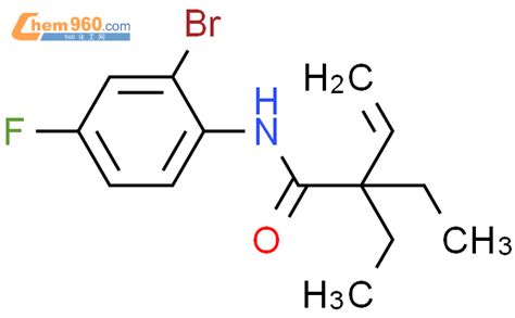 852102 03 5 3 BUTENAMIDE N 2 BROMO 4 FLUOROPHENYL 2 2 DIETHYL 化学式结构