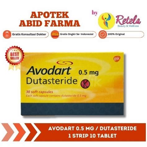 Jual Avodart Mg Strip Isi Capsul Dutasteride Prostat