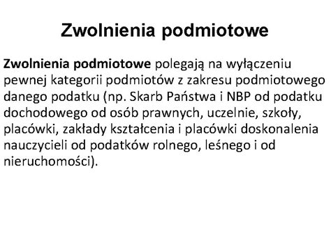 Elementy Konstrukcji Podatku Elementy Konstrukcji Podatku Obligatoryjne