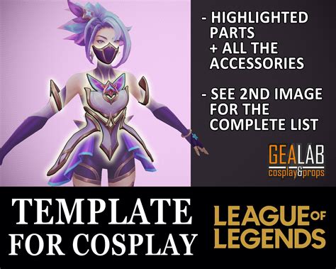 Game Textures League Of Legends Guardian Lol Cosplay Templates