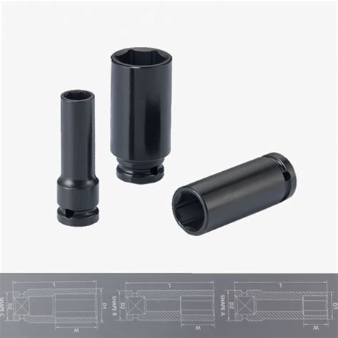 Deep Sockets | 1/2'' Dr. Impact Deep Socket | E DING Tools Supplier