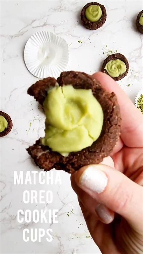 Matcha Oreo Cookie Cups Video