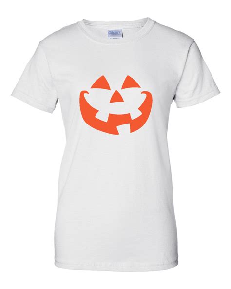 Womens Pumpkin Face T Shirt Halloween Shirt Pumpkin Shirt Etsy