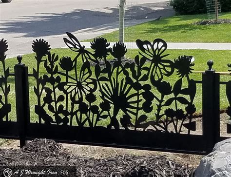 Wrought Iron Fence Flower