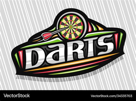 Logo For Darts Royalty Free Vector Image Vectorstock