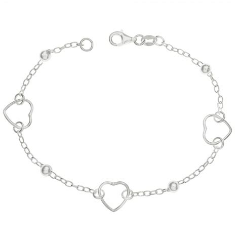 Pulsera Triple Coraz N Plata De Ley Karissma