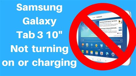 How To Fix Samsung Galaxy Tab Not Turning On Youtube