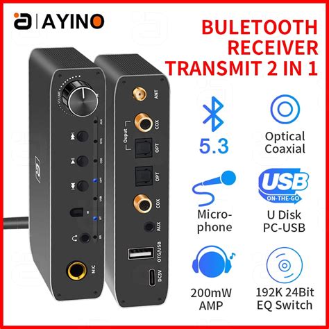 Ayino K Dac Bluetooth Receiver Transmitter Coaxial Optical