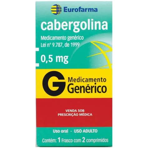 Para Que Serve A Cabergolina - CABERGOLINA 0,5MG C/2 COMPRIMIDOS EUROFARMA - EUROFARMA LABORATORI