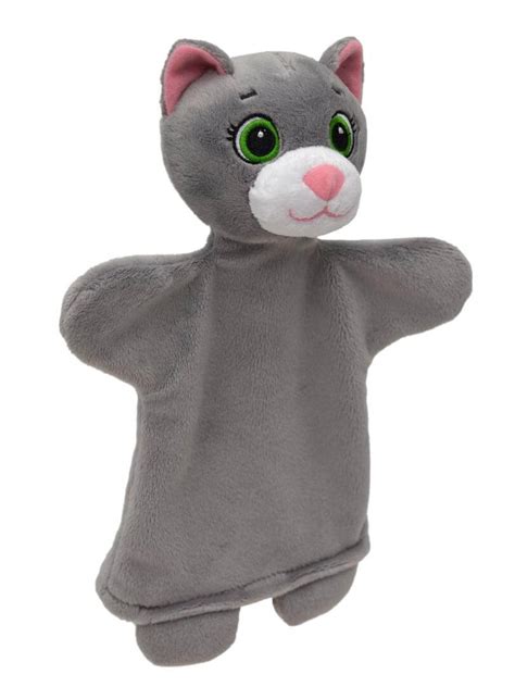 Handpuppe Katze Cm Mit Sound Und Beinen Pl Sch Handpuppen