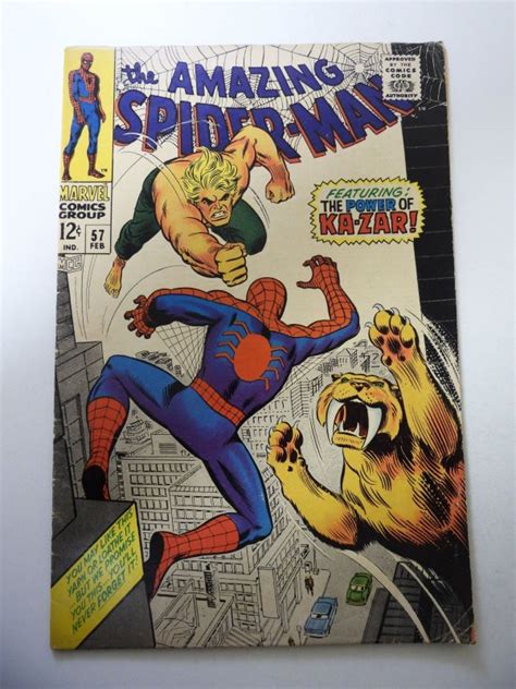 The Amazing Spider Man 57 1968 FN Condition Comic Books Silver