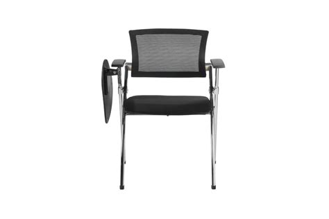 Кресло Riva Chair RCH 462TEC чёрное складное хром с пюпитром УЧ ...