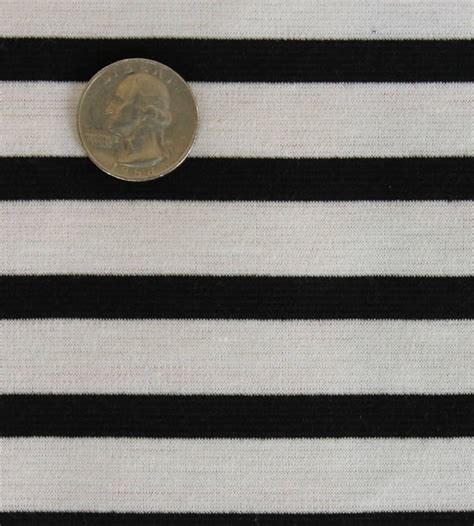 Wide Stripe Ponte De Roma Knit Fabric By The Etsy