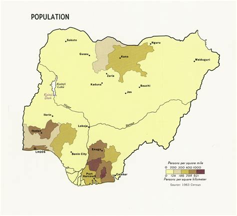 Population Map Of Nigeria