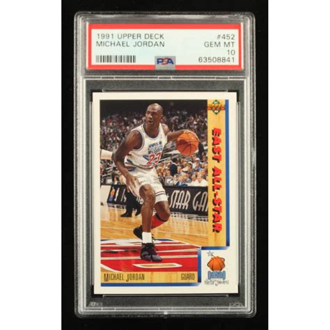 Michael Jordan 1991 92 Upper Deck 452 AS PSA 10 Pristine Auction