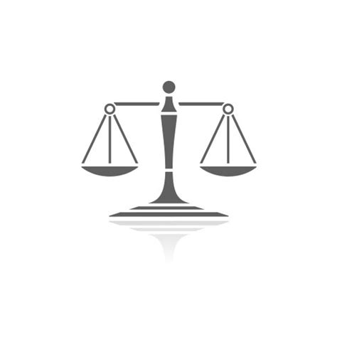 Justice Scales Black Icon Royalty Free Vector Image