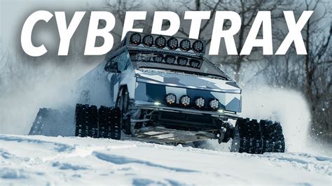 I Made A Cybertruck Actually Look Cool Putting Snowtracks On My