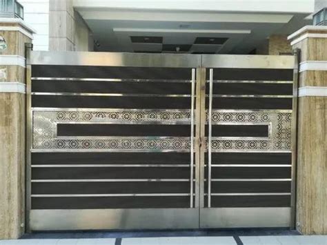 Swing Stainless Steel Main Gate Material Grade Ss Rs