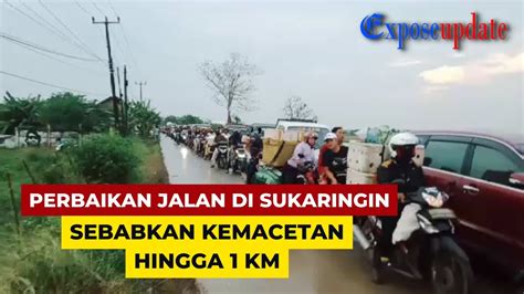 PERBAIKAN JALAN DI SUKARINGIN ABAIKAN LALU LINTAS PENGGUNA JALAN