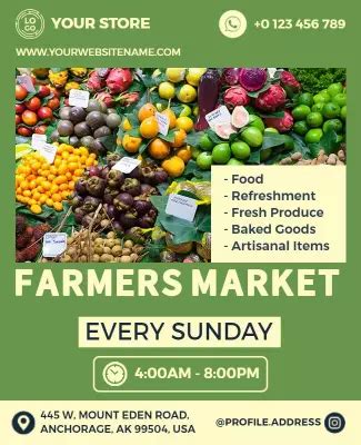 Free Farmers Market Flyer Templates - PhotoADKing