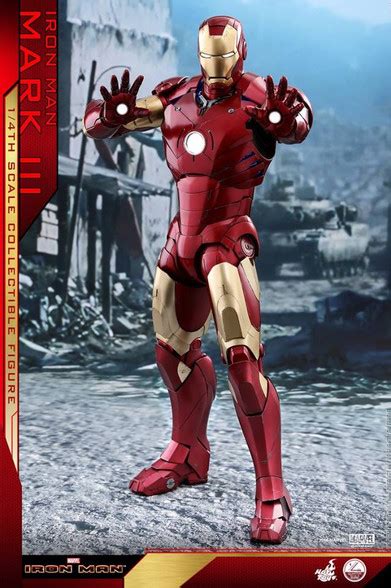 Hot Toy Qs012 Iron Man Mark Iii 1 4th Scale Deluxe Version Collectible Figure