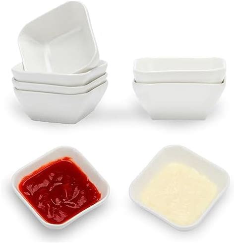 Amazon Szuah Oz Ceramic Dip Bowls Set Pack White Porcelain