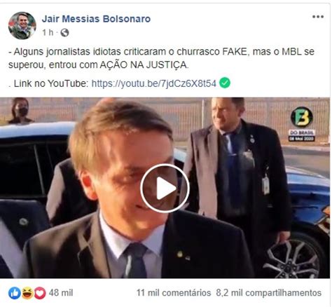 Pagando Mais Um Mico Mbl Entra Na Justi A Contra Churrasco Fake De