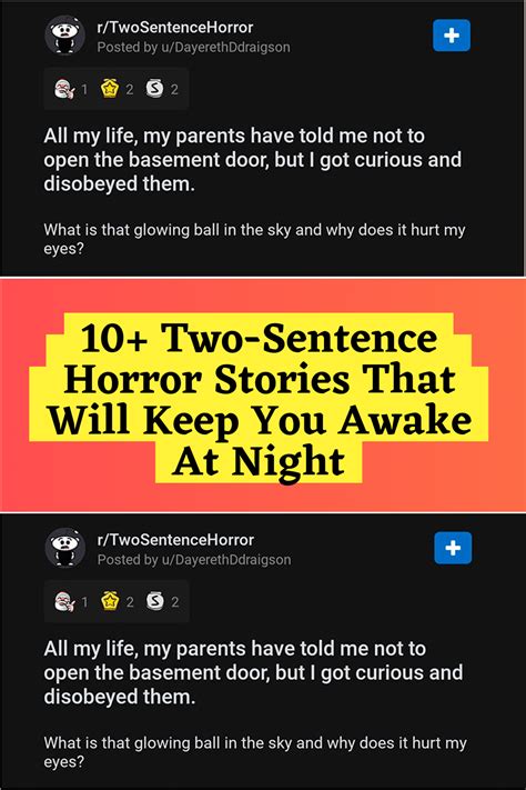 10 Two Sentence Horror Stories That Will Keep You Awake At Night Artofit