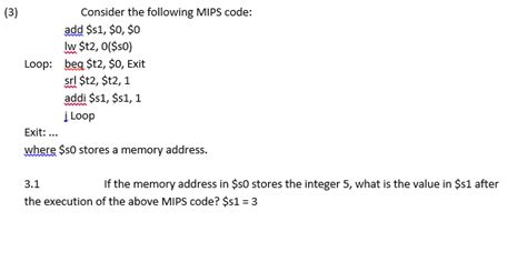 Solved Consider The Following Mips Code Add S So So Beq Chegg