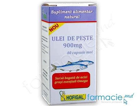 Cumpără Ulei De Peste 900mg Omegavitd Caps N40 Hofigal La Cel Mai