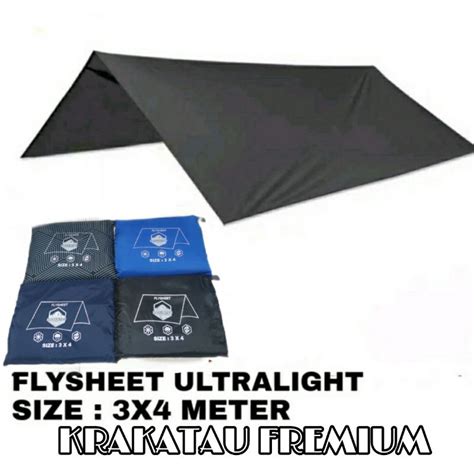 Jual Flysheet 3X4 M Krakatau Tenda Ukuran 3m X 4m FLYSHEET 3X4 M