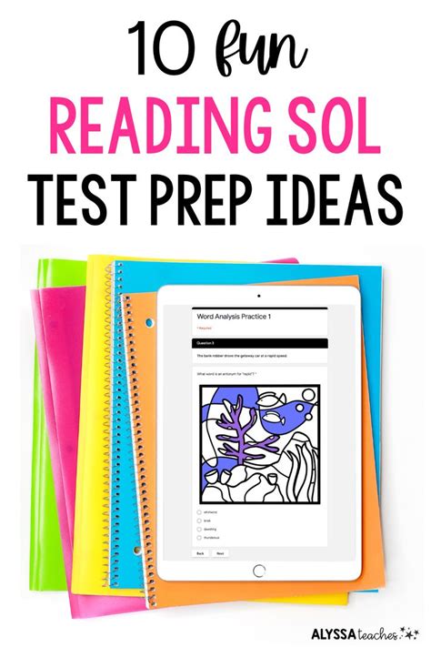 Fun Reading Sol Test Review Activities For Grades Alyssa Teaches