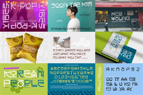 Hangul Style Font Bundle - Dita Type