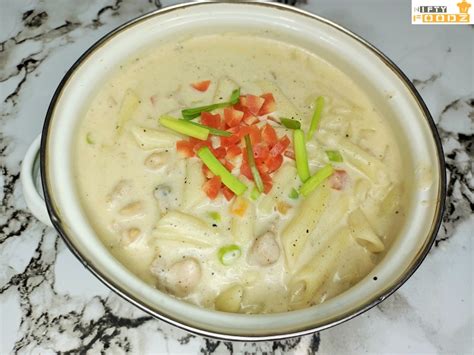 Creamy Chicken Macaroni Soup Sopas Recipe Nifty Foodz