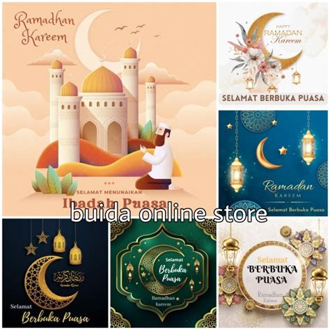 Jual Kartu Ucapan Marhaban Ya Ramadhan Menyambut Ramadan Kareem Label