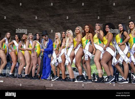 Sao Paulo Brazil 6th Aug 2018 Miss Bum Bum Brazil Contest Candidates Show Their Attributes