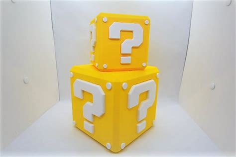 Nintendo Question Block From Super Mario Gift for Gamers 3D Printed Replica Nintendo Home Decor ...