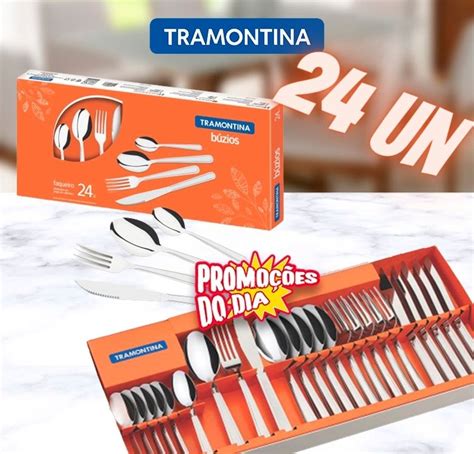 Faqueiro Tramontina Buzios Inox 23799071 24 peças Promoções do Dia