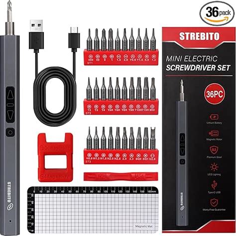 16 19 STREBITO 36 In 1 Mini Electric Screwdriver Set 16 19 At