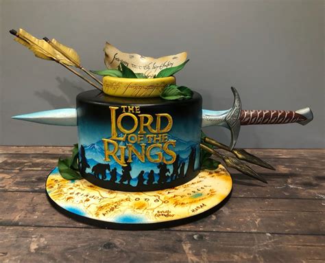 Handcrafted Lord Of The Rings Cake