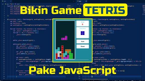 Bikin Game Tetris Dengan Javascript Coding Game Tetris Javascript