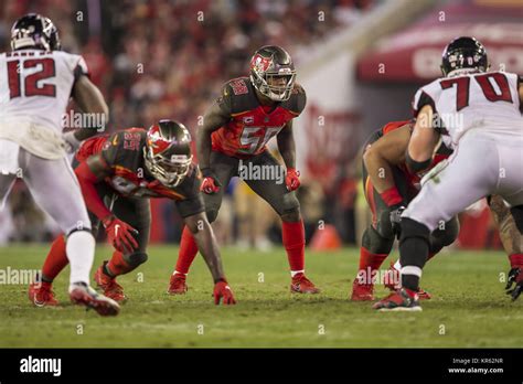 Tampa Florida Usa December 18 2017 Tampa Bay Buccaneers Middle