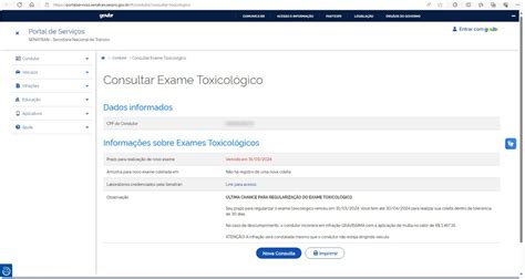Como Consultar O Exame Toxicológico Pelo Cpf - Últimos dias para realização do exame toxicológico: confira se você ...
